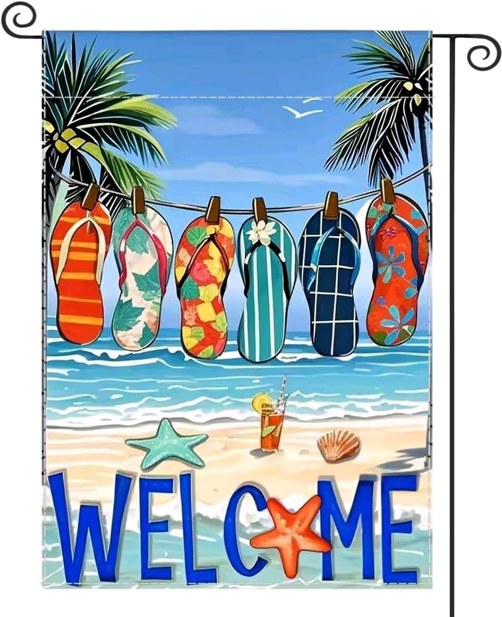 Banderas jardín playa decorativas doble cara 12x18pulg
