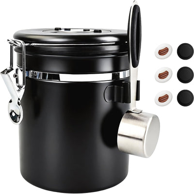 Recipiente hermético acero inox para café granos molidos