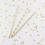 100 Pajitas Papel Dorado Biodegradables para Fiesta