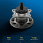 Conjunto cubo rueda trasera Toyota Yaris 15-18 4 lengüetas