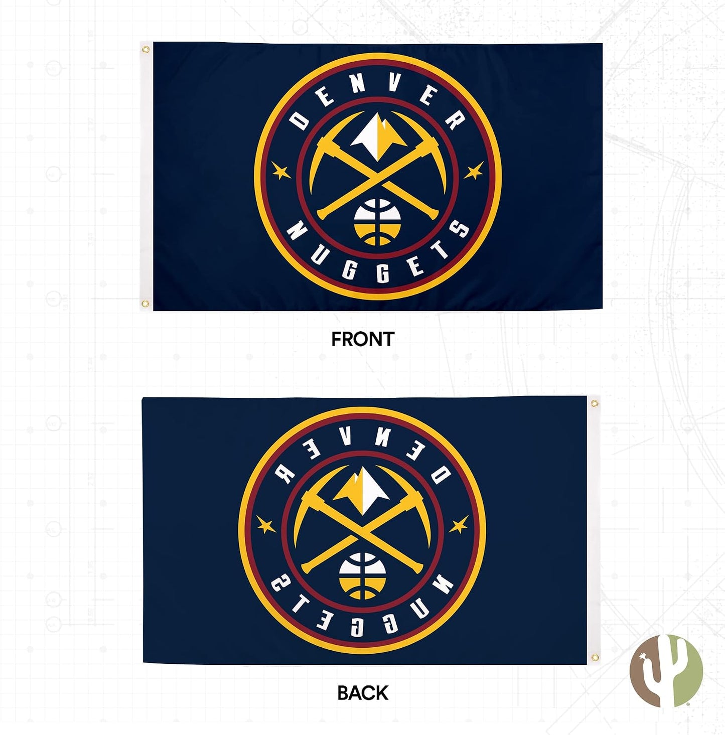Bandera Denver Nuggets NBA 3x5ft poliéster