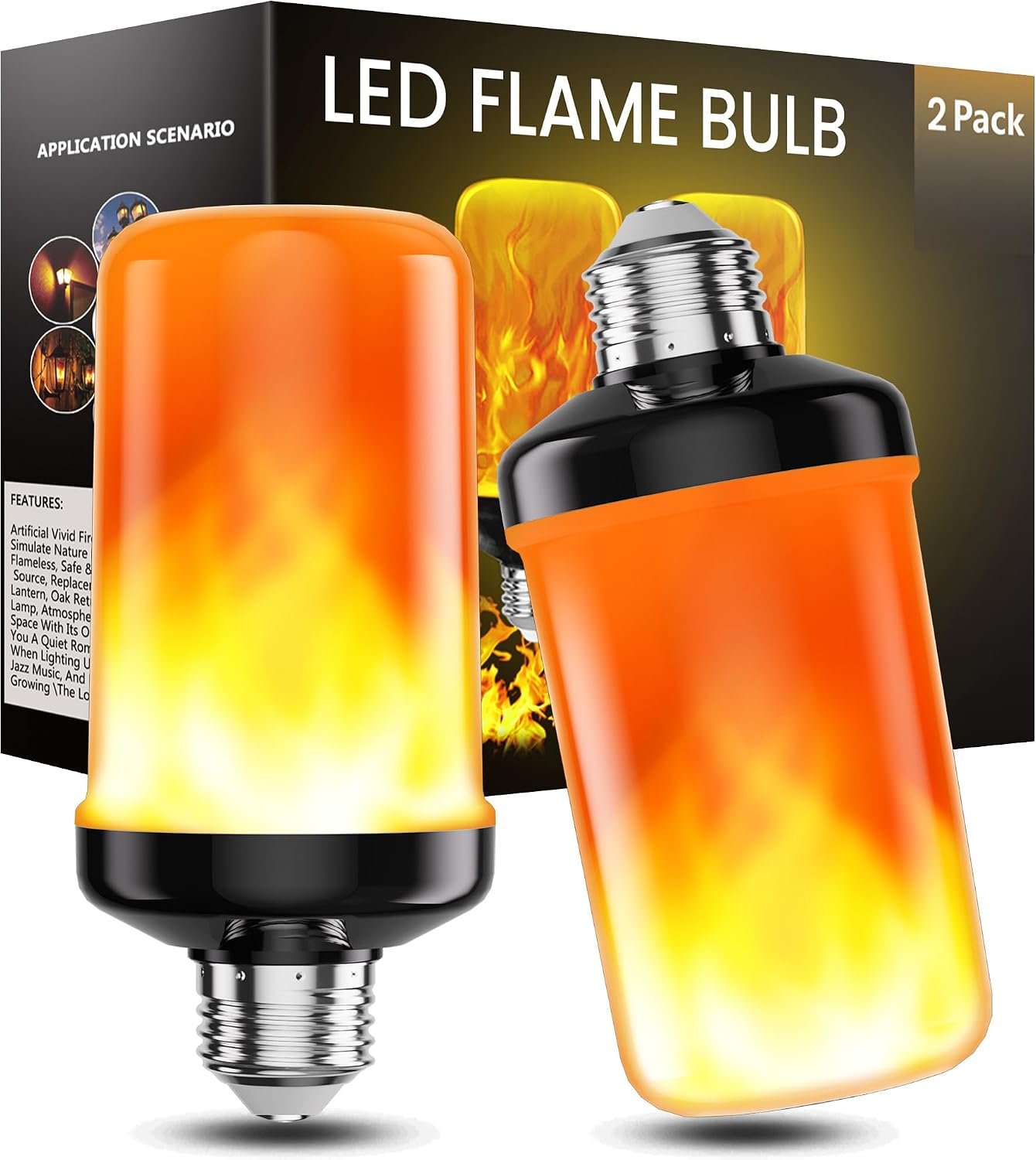 Bombillas LED E26 4 modos para decoración