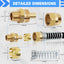 Manguera 1/2 con conector macho y protectores de resorte