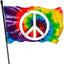Bandera arcoíris poliéster 3x5ft doble cara decoración