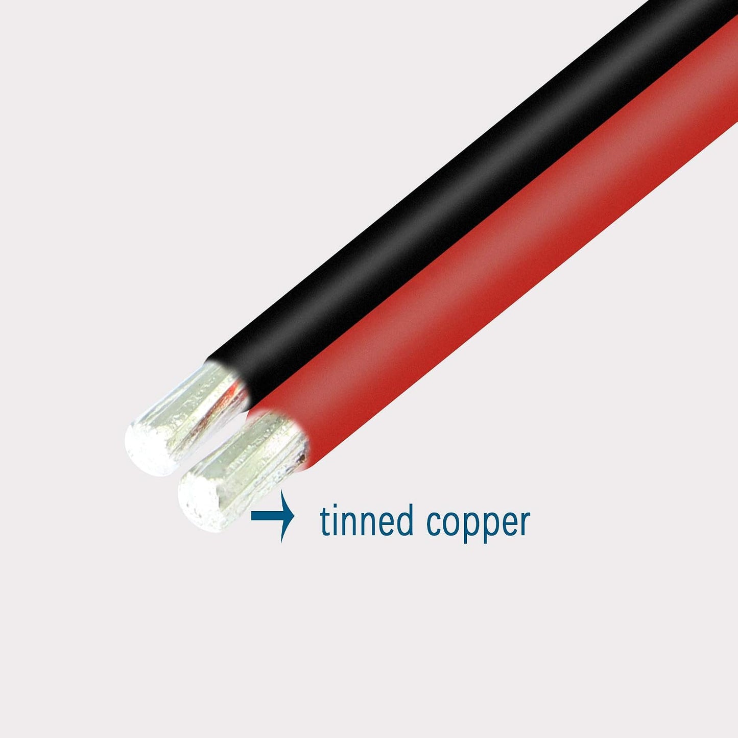 Cable conector SAE 14 AWG 11.8pulg 2 pines para motocicletas