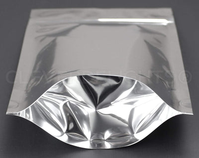 Bolsas plateadas resellables 6x9x3" 100 Uds
