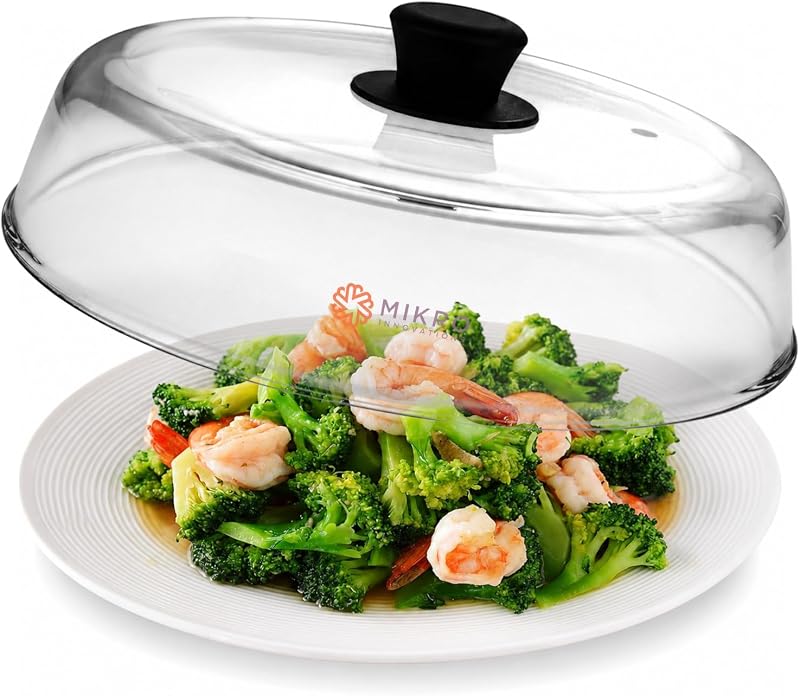 Cubierta vidrio borosilicato microondas con orificio