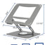 Soporte escritorio base giratoria 360° ajustable 10-15.6pulg