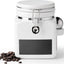 Recipiente cerámica café con tapa hermética 2.2L blanco