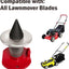 Equilibrador cuchillas cortadora césped magnético rojo