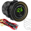 Voltímetro digital LED 12V impermeable con alarma