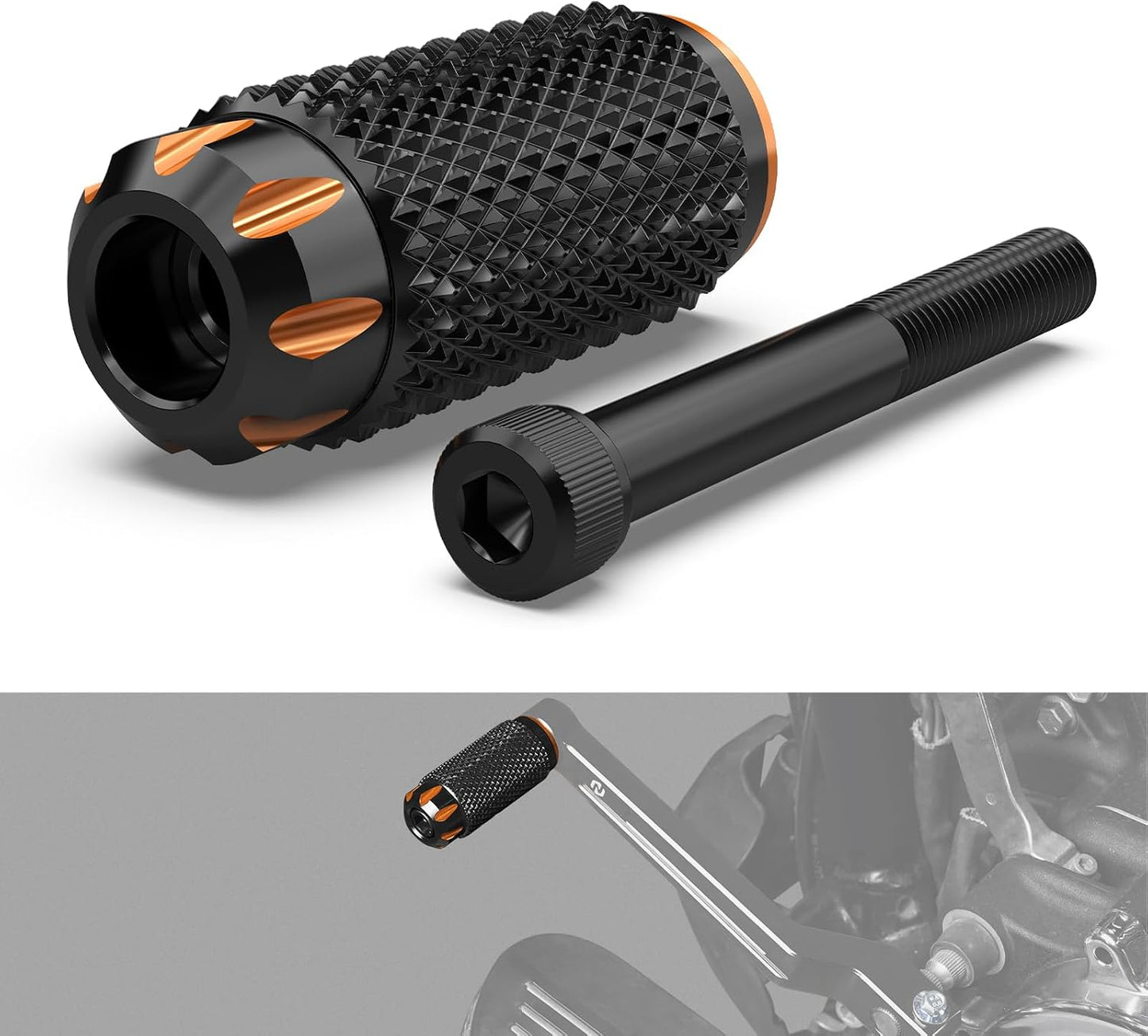 Pedal palanca cambios naranja comp Harley Dyna Fat Bob 10-17