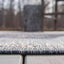 Alfombra área corredor 2x6ft gris carbón/natural