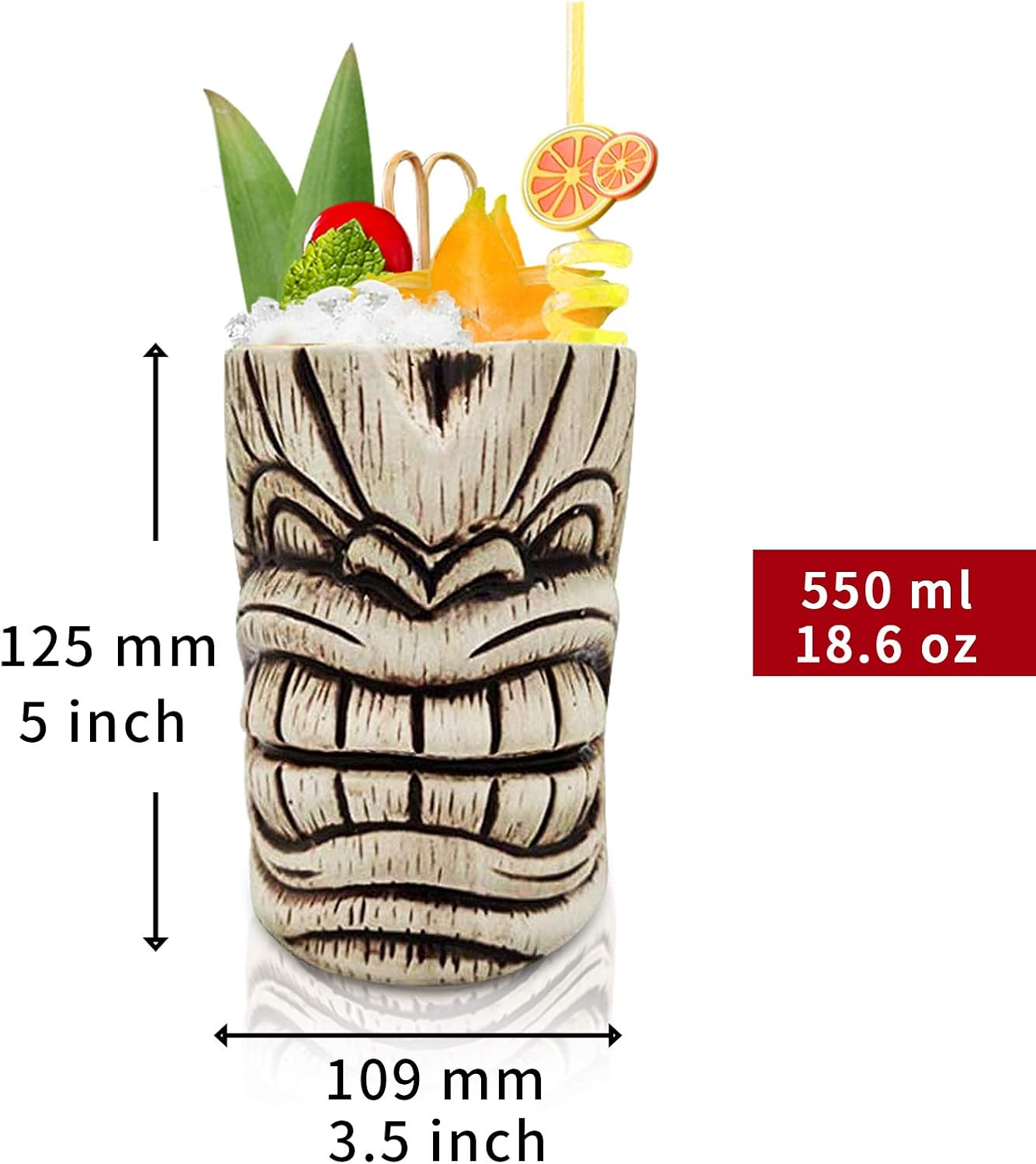 Taza Cóctel Tiki 16.8oz para Mai Tai Piña Colada