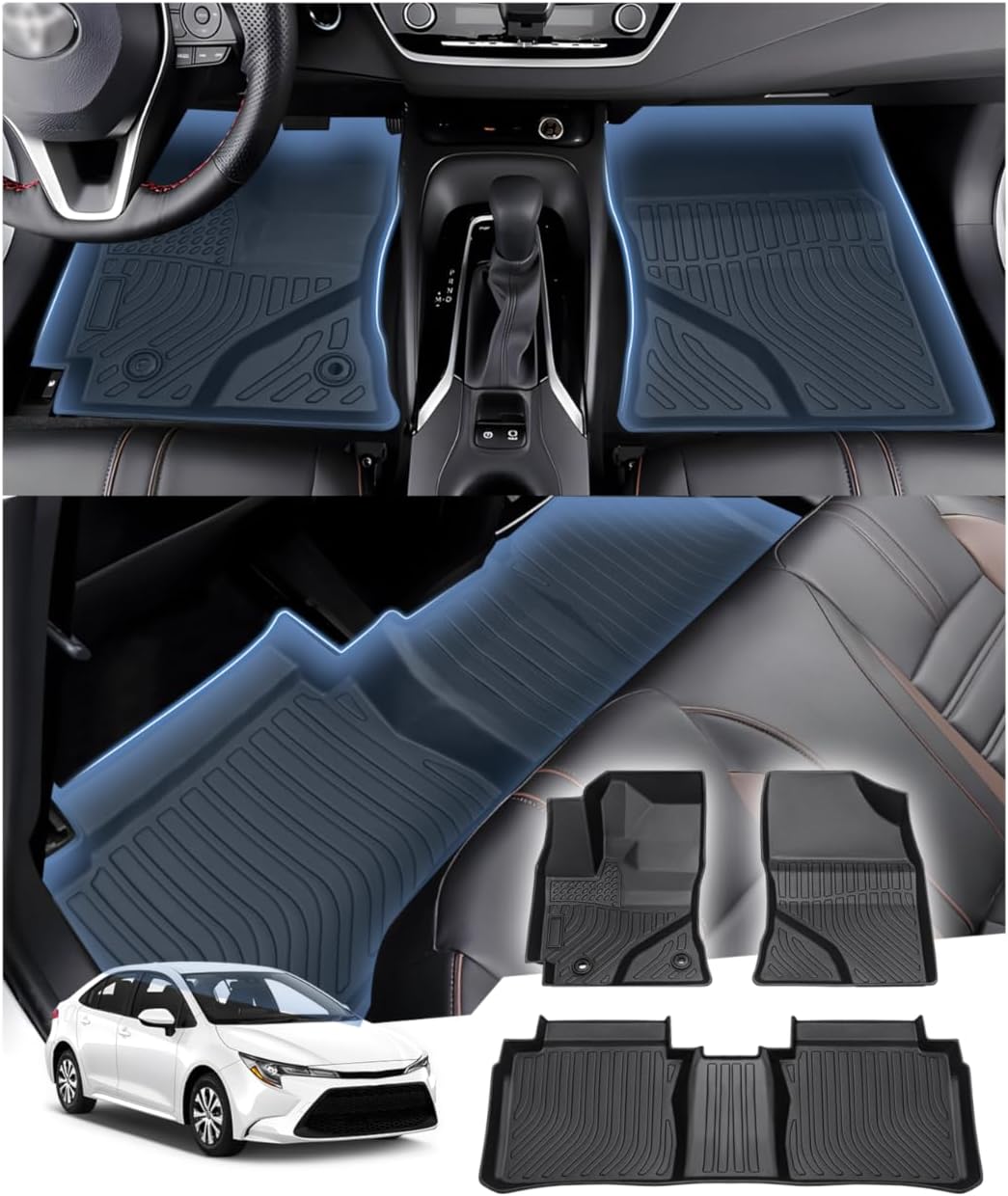 Alfombrillas Toyota Corolla 2014-19 2 Filas TPE