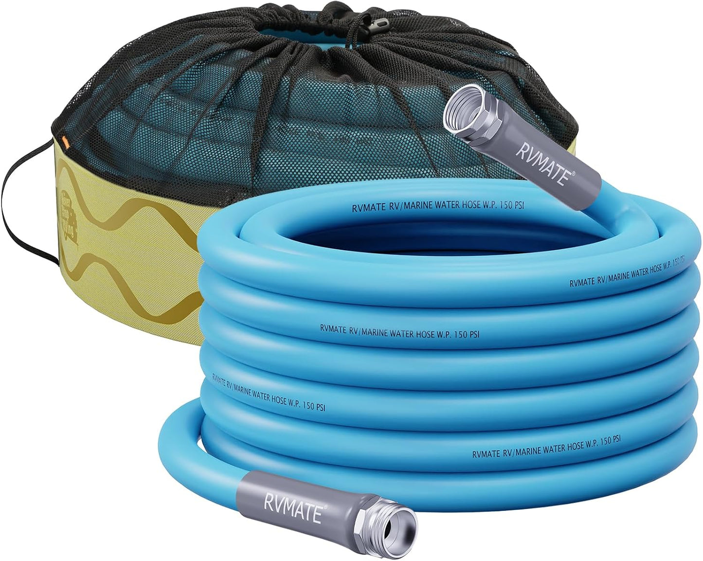 Manguera agua RV 50ft 5/8" libre plomo sin fugas