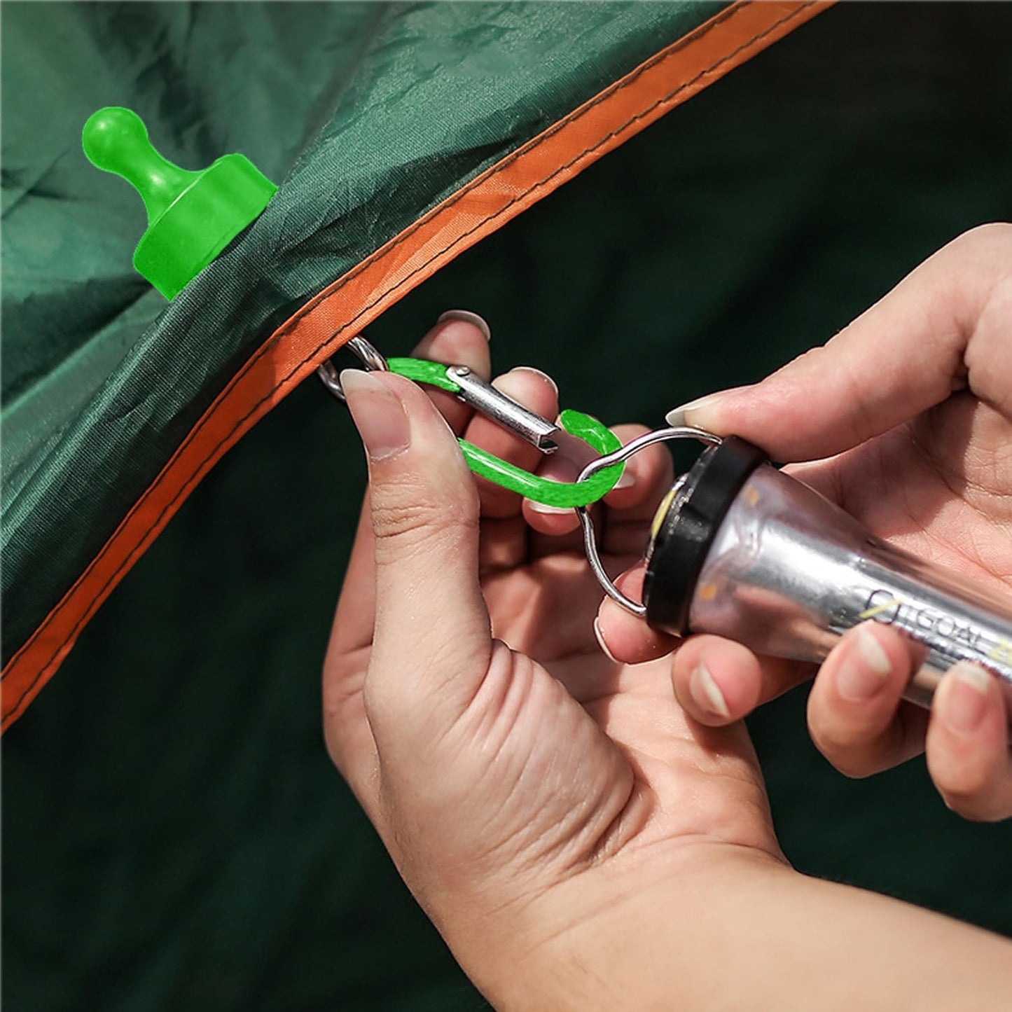Llavero magnético para acampar 2 pzas