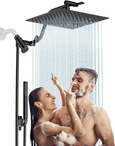 Cabezal ducha lluvia 10pulg metal rociador mano alta presi