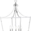 Linterna colgante hierro cromado 16pulg Midcentury cocina