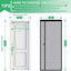 Cortina puerta magnética malla fibra vidrio 34x82pulg