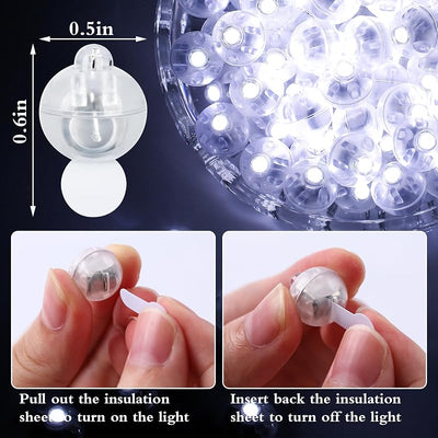 100 Luces LED Bola para Globo Látex Fiesta Navidad Halloween