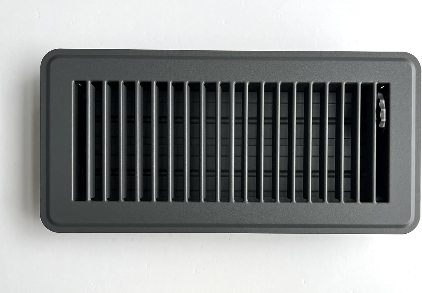 Ventilación piso acero gris mate 4x10 5.75x11.75pulg