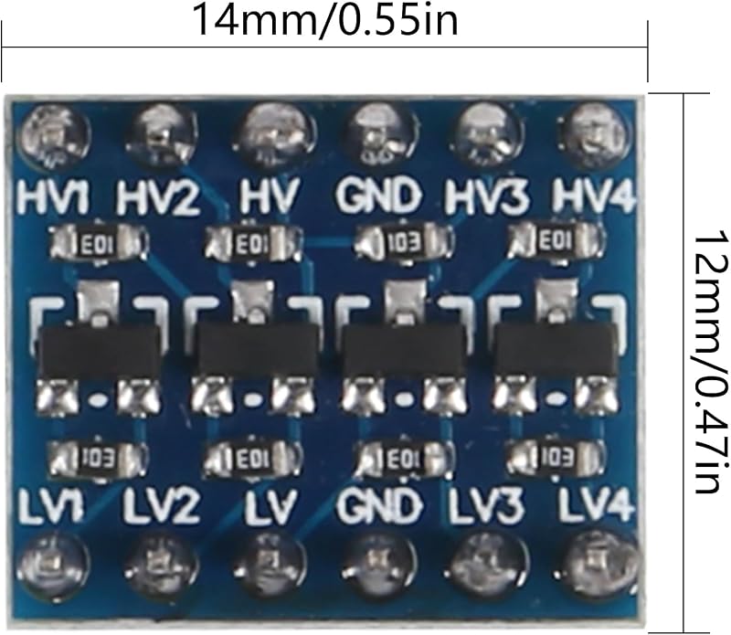 Módulo Shifter 3.3V a 5V 4 canales I2C para Raspberry Pi
