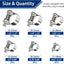 30 Pzas Abrazaderas Manguera 17-35mm Acero Inox 304
