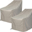 2 Pzas Fundas Silla Adirondack Poliéster Cordón Gris