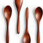 4 Pzas Cucharas Madera para Té y Café Bambú
