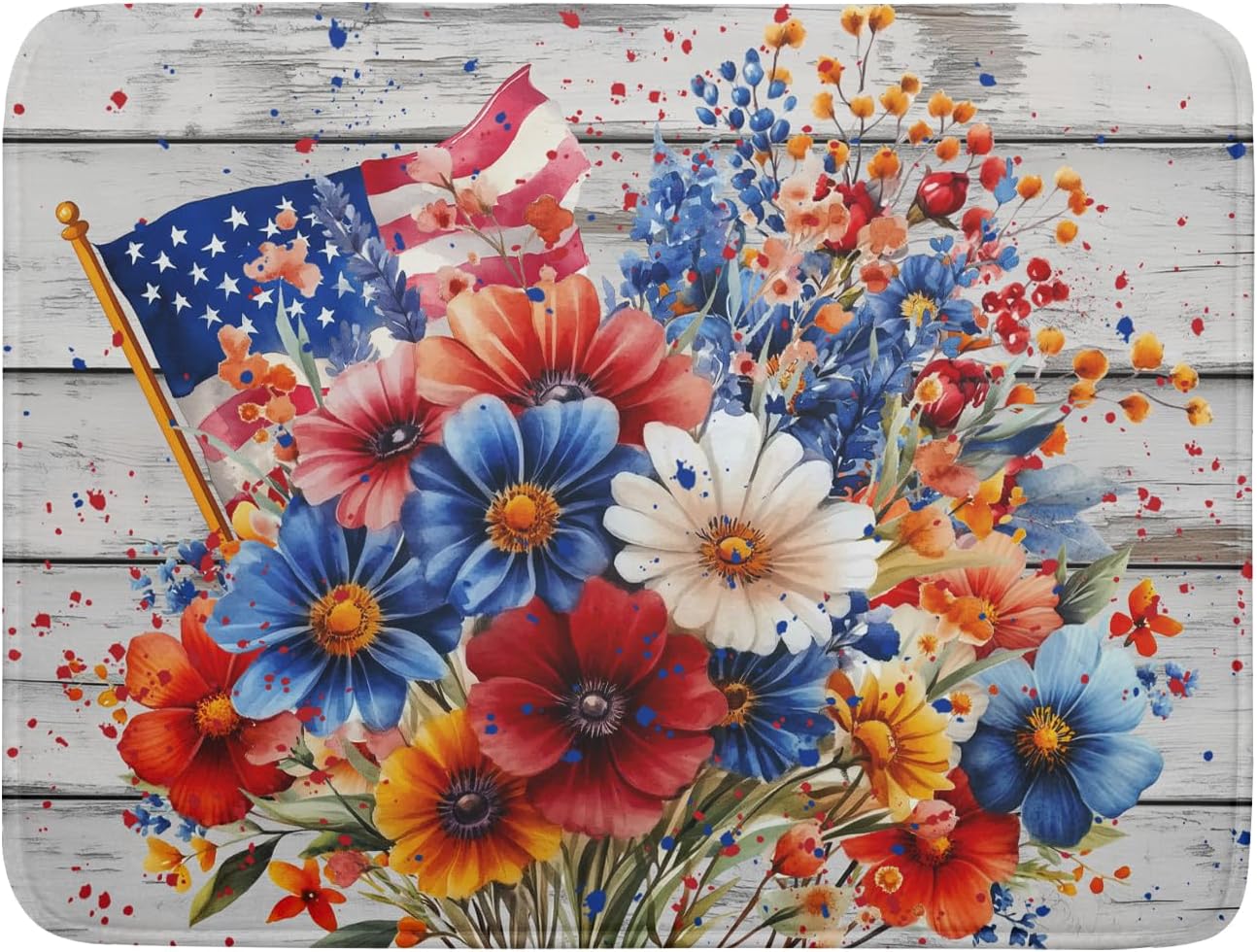 Escurridor platos microfibra 18x24pulg diseño floral