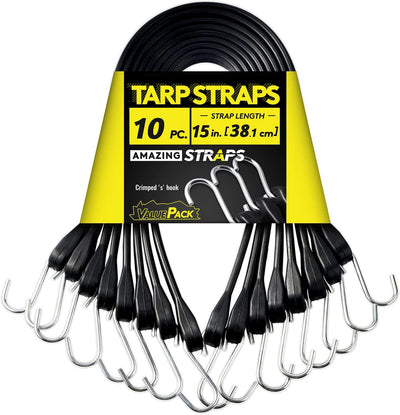 Cuerdas elásticas EPDM negras 15pulg 27pulg 176lb con ganchos S