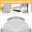 Set 3 bandejas pizza 12pulg acero inox antiadherente