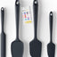 Set 4 Espátulas Silicona Resistente 600°F Sin Costuras