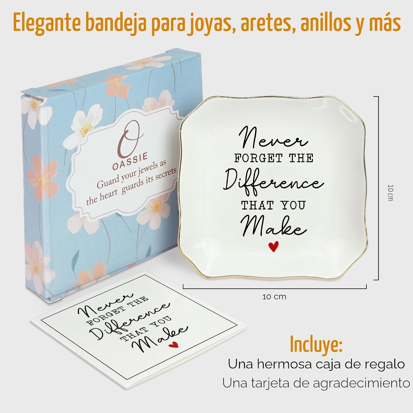Bandeja cerámica regalo para mujer profesora