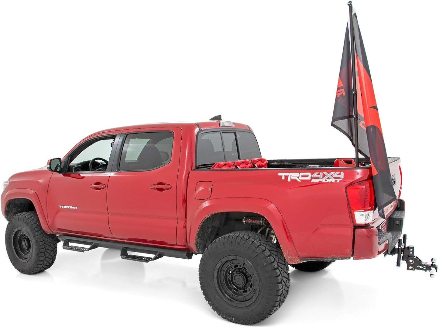 Soporte universal para barra bandera riel cama