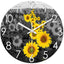 Reloj pared girasol 12pulg silencioso cocina oficina