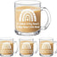 3 Tazas Vidrio 12oz con Asas para Regalo Profesor