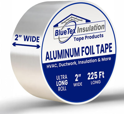 Cinta aluminio HVAC 2pulg x75yd 4mil adhesiva plateada