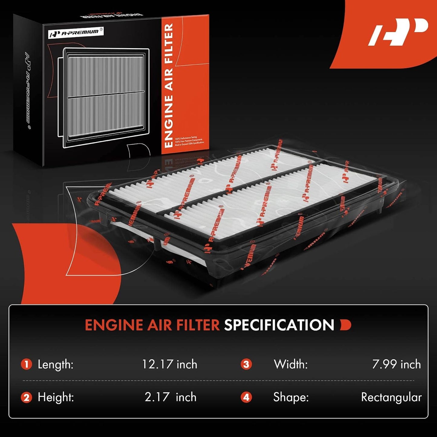 Filtro aire motor 2 pzas comp Acura RDX 17220R8AA01