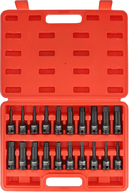 Set 20 Brocas Hex 1/2pulg Acero Cromo Molibdeno