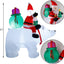 Decoración inflable Santa Claus 6ft luces LED jardín