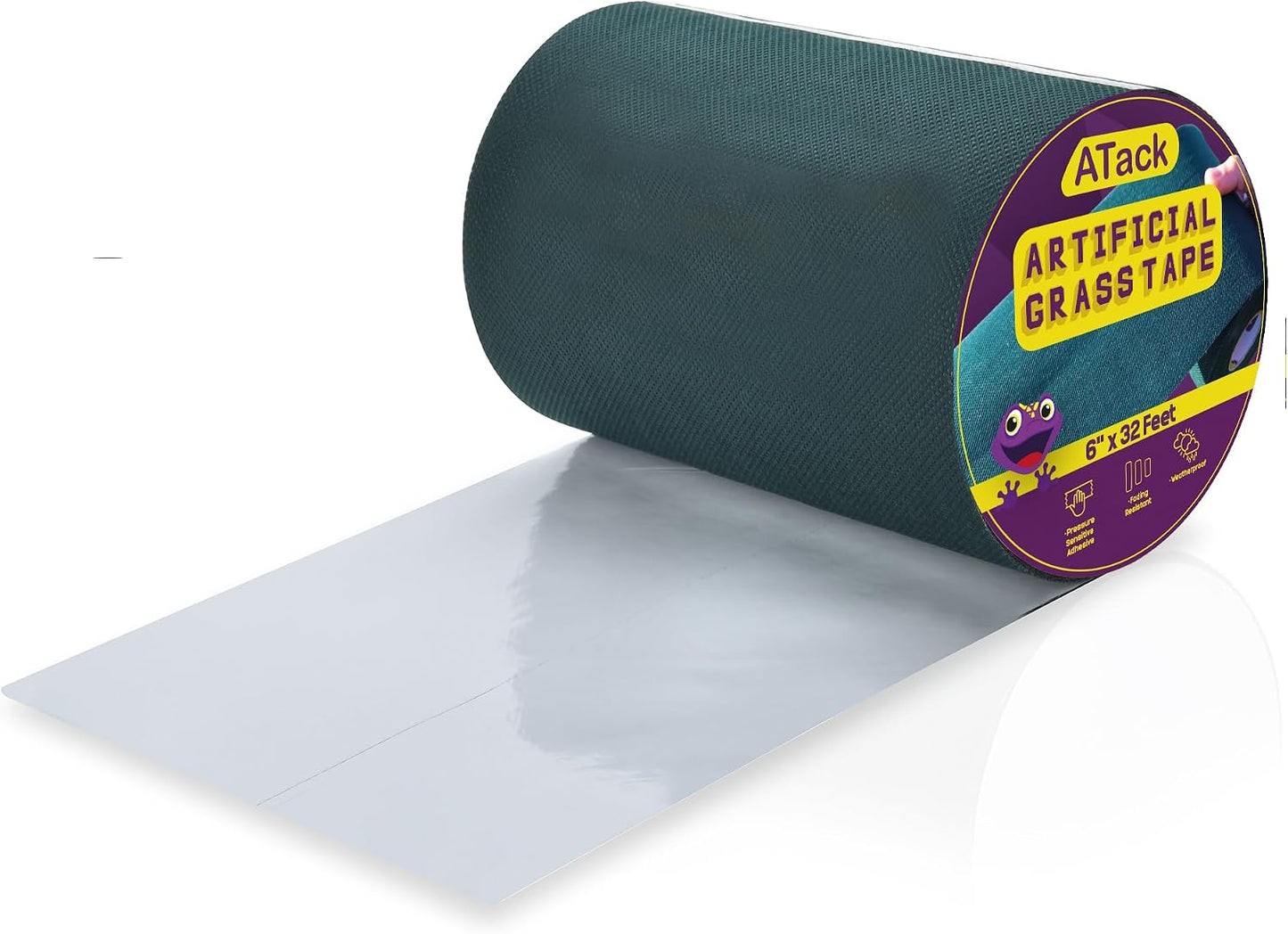 Cinta césped artificial 6" x32ft adhesiva para exteriores