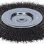 Rueda alambre rizada 6pulg eje 1/2-5/8 3750RPM