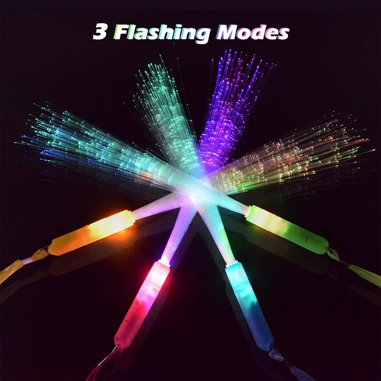72 Varitas LED con 3 Modos Colores para Fiesta