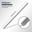 8 Pzas Varilla Roscada Acero Inox M6x255mm