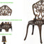 Set 3 Pzas Bistró Aluminio Fundido Jardín Balcón Bronce