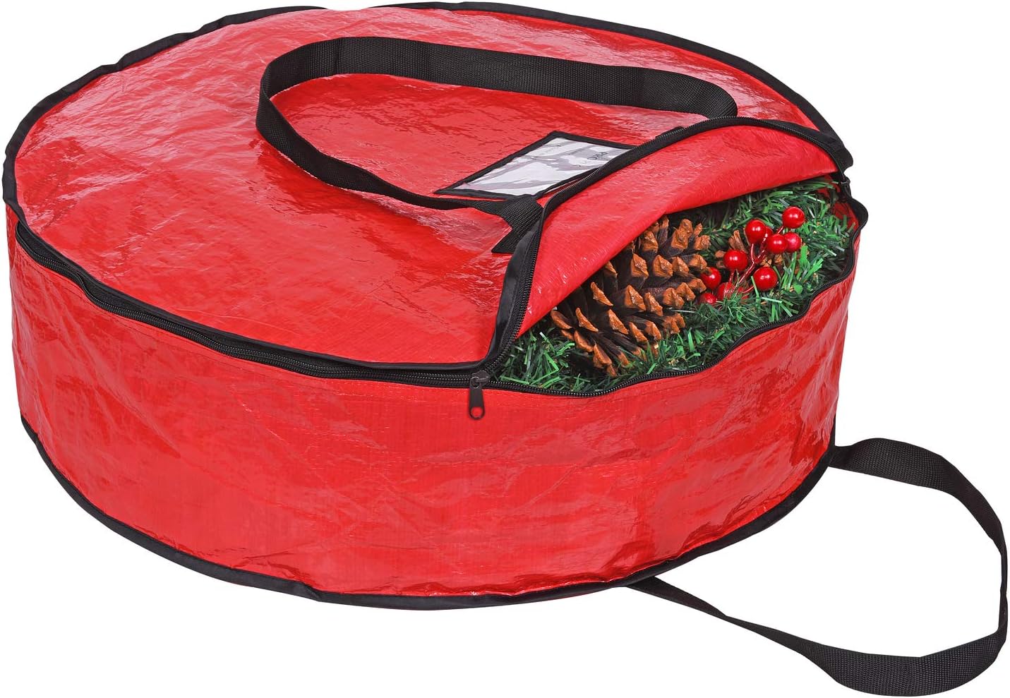 Bolsa almacenamiento Navidad 30x8" material resistente asas
