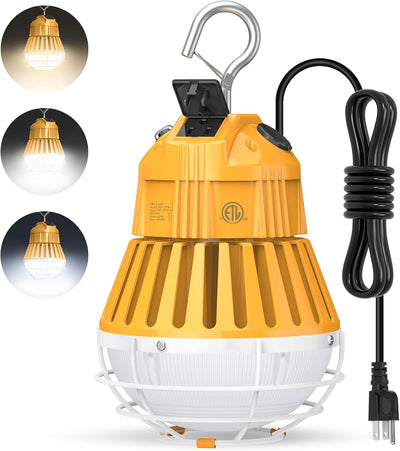 Luz trabajo LED 60W 5000K colgante portátil 10pulg