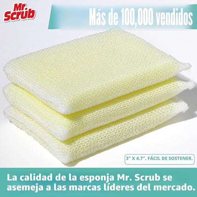 Esponjas multiusos antiarañazos para cocina baño 12 pzas